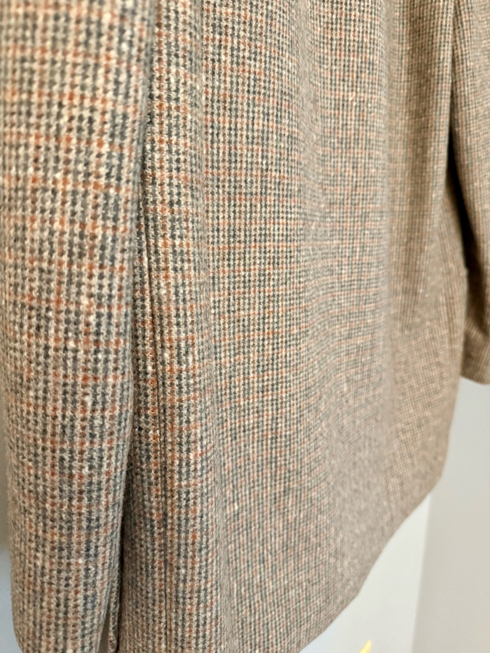 Pendleton Vintage Wool Tweed Coat in Beige Heavy Jacket Button Up Warm Men’s - Picture 11 of 11